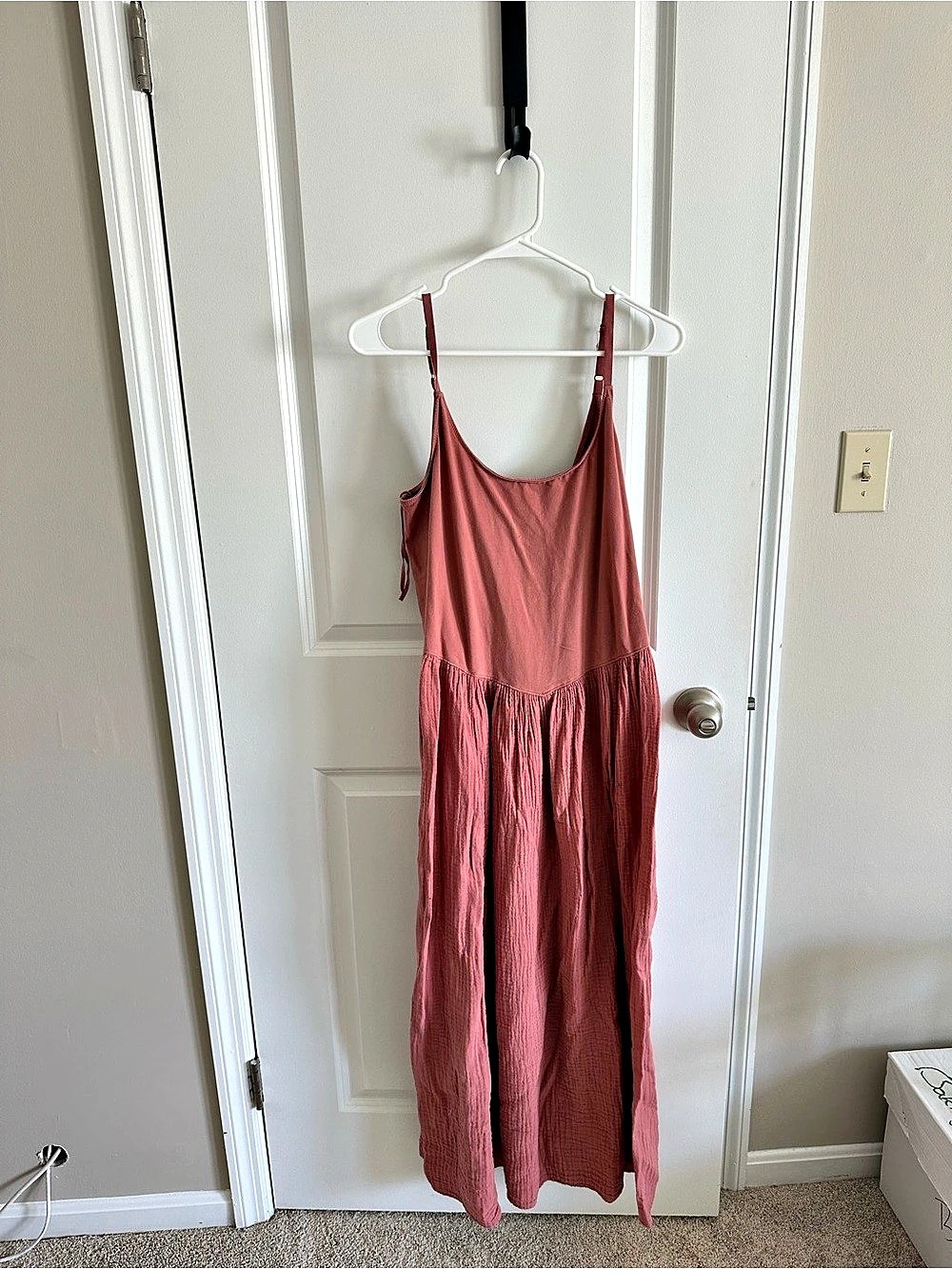 Aerie Pink Rayon Maxi Dress